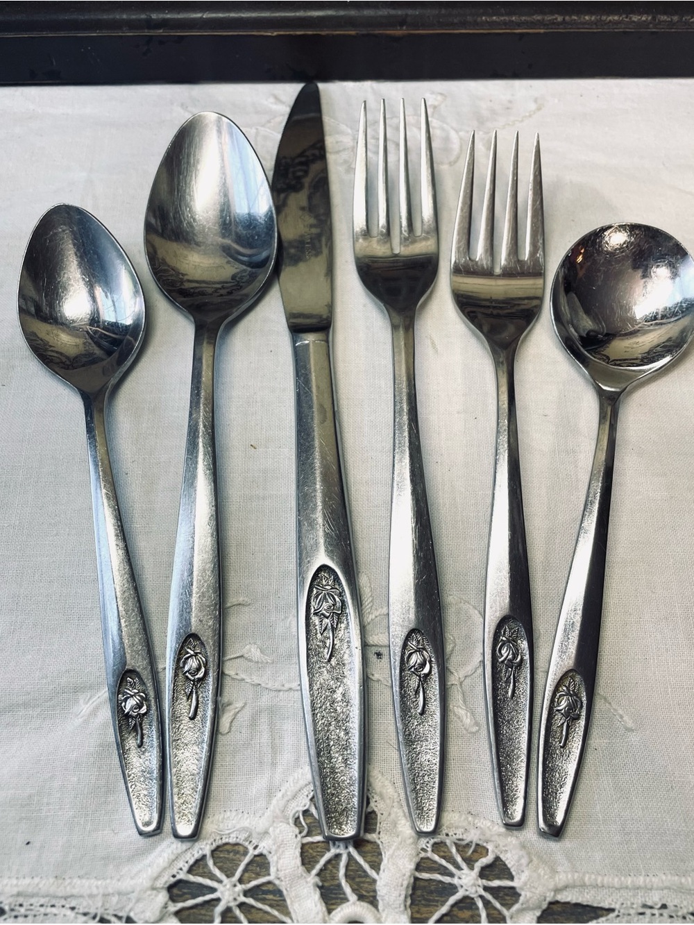 IMI109 Vintage stainless flatware imperial Japan flatware place setting